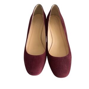 J. Crew Evelyn Pumps Croc Embossed Block Heel - Size 8.5